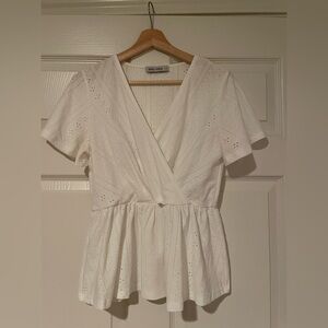 Grace Karin White Eyelet Dress